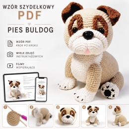 Buldog angielski biszkoptowy, schemat PDF + filmy
