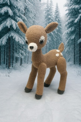 Wspólne szydełkowanie sarenki- warunkiem jest posiadanie konta na Messengerze